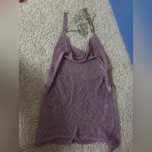 Pink Chain Mini Dress - Picture 3 of 6